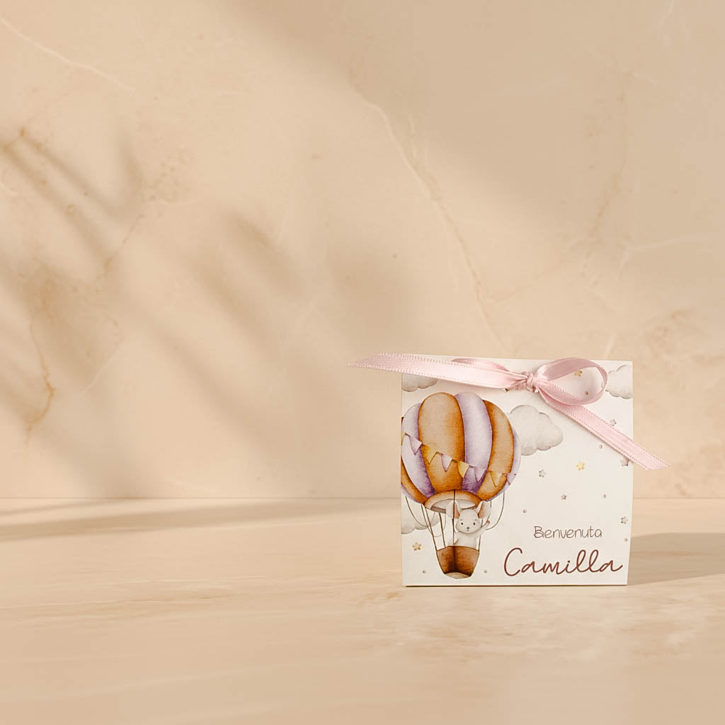 Box Confetti - Topolino Mongolfiera