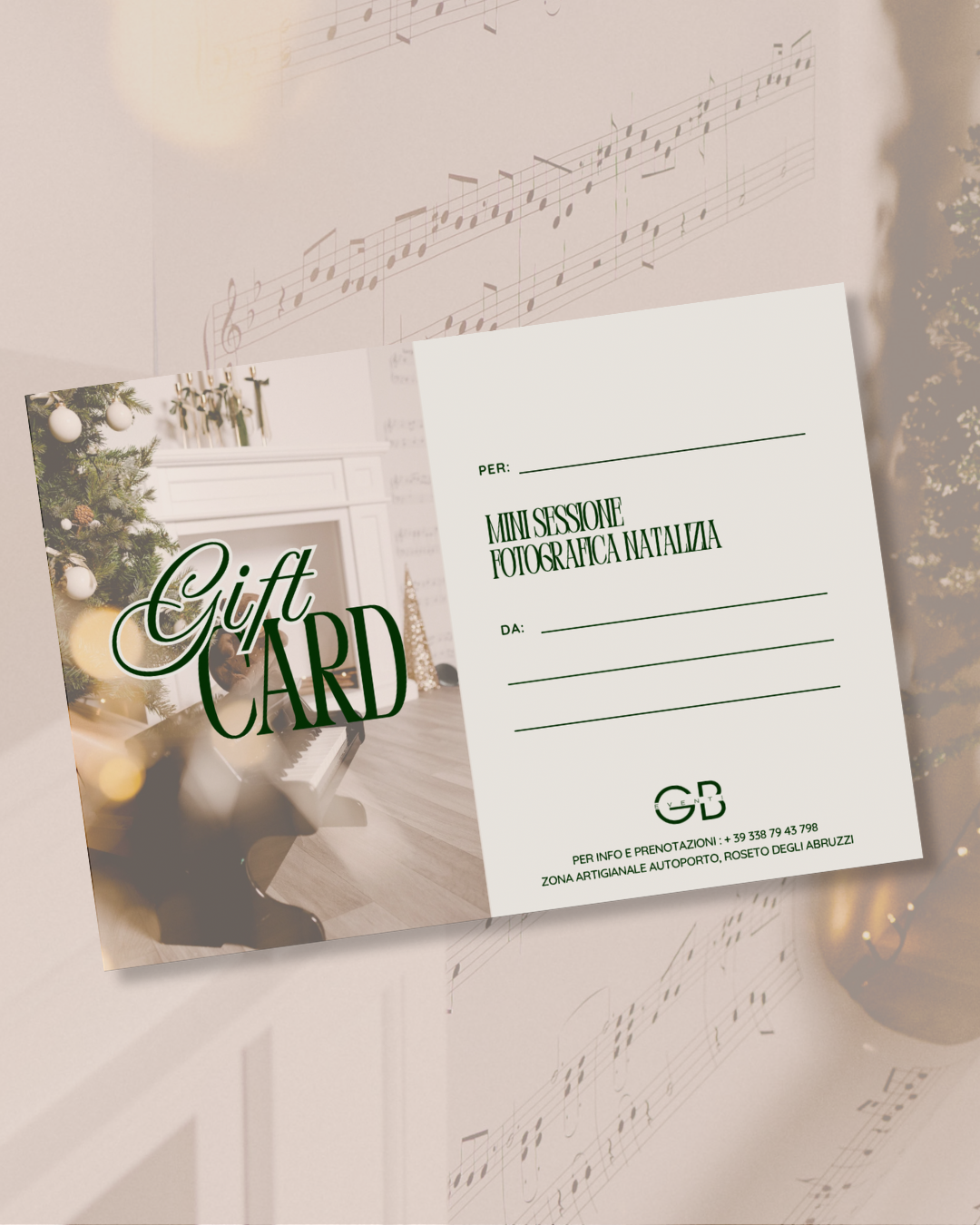 Gift Card - Sessione Fotografica Natalizia