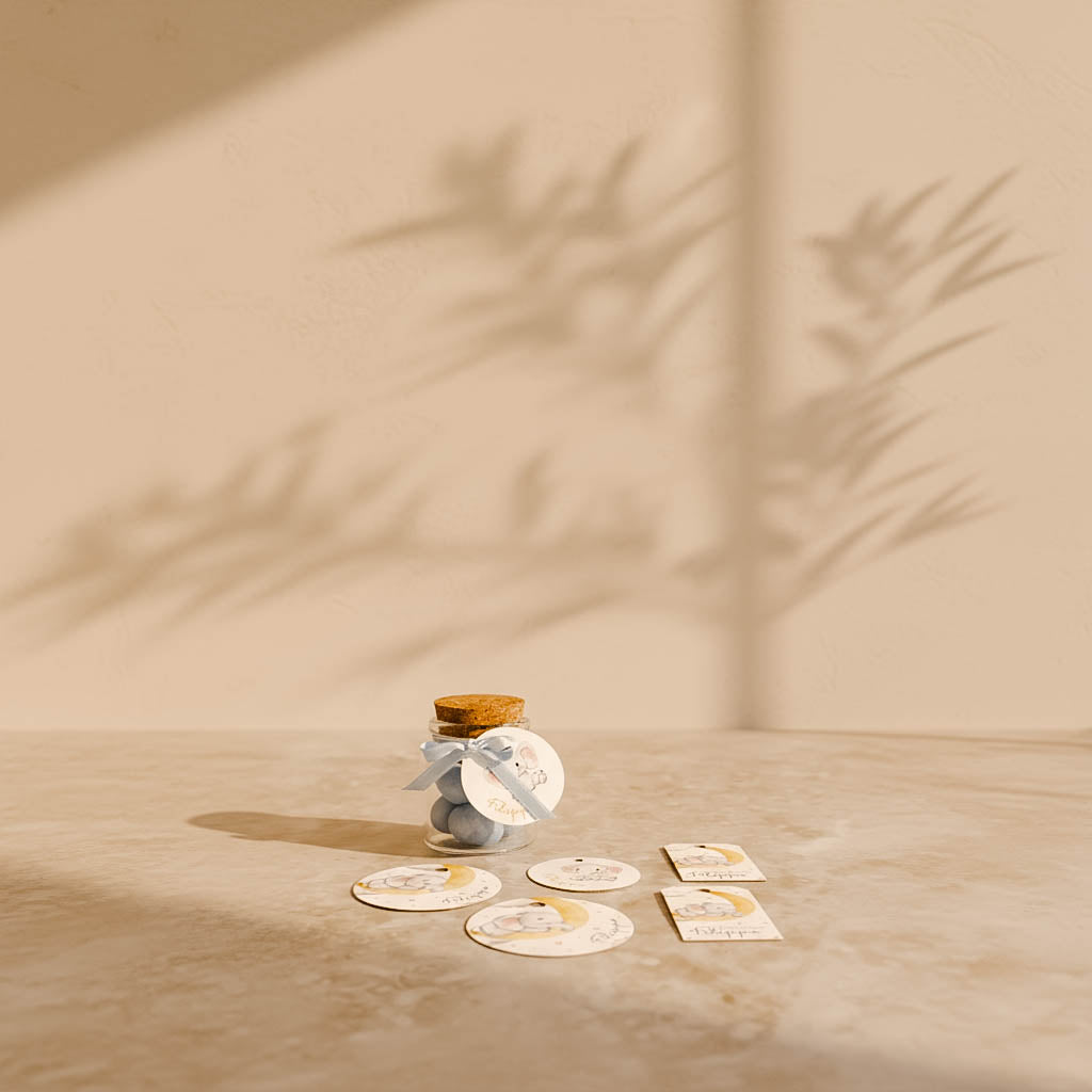 Tag Bomboniera - Elefantino Luna