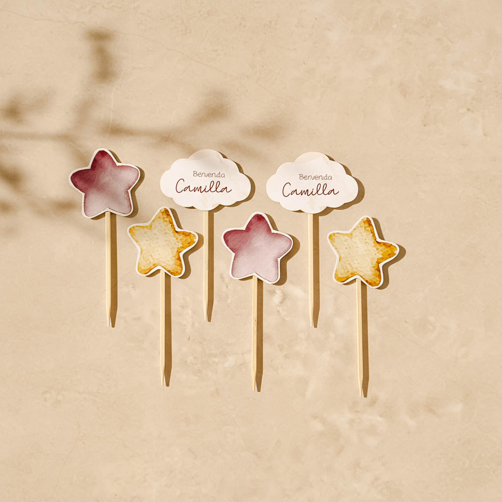 Tag Topper Sagomato - Topolino Mongolfiera