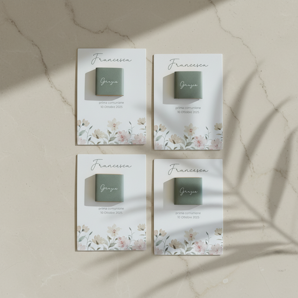 Card Ringraziamento - Verde Salvia