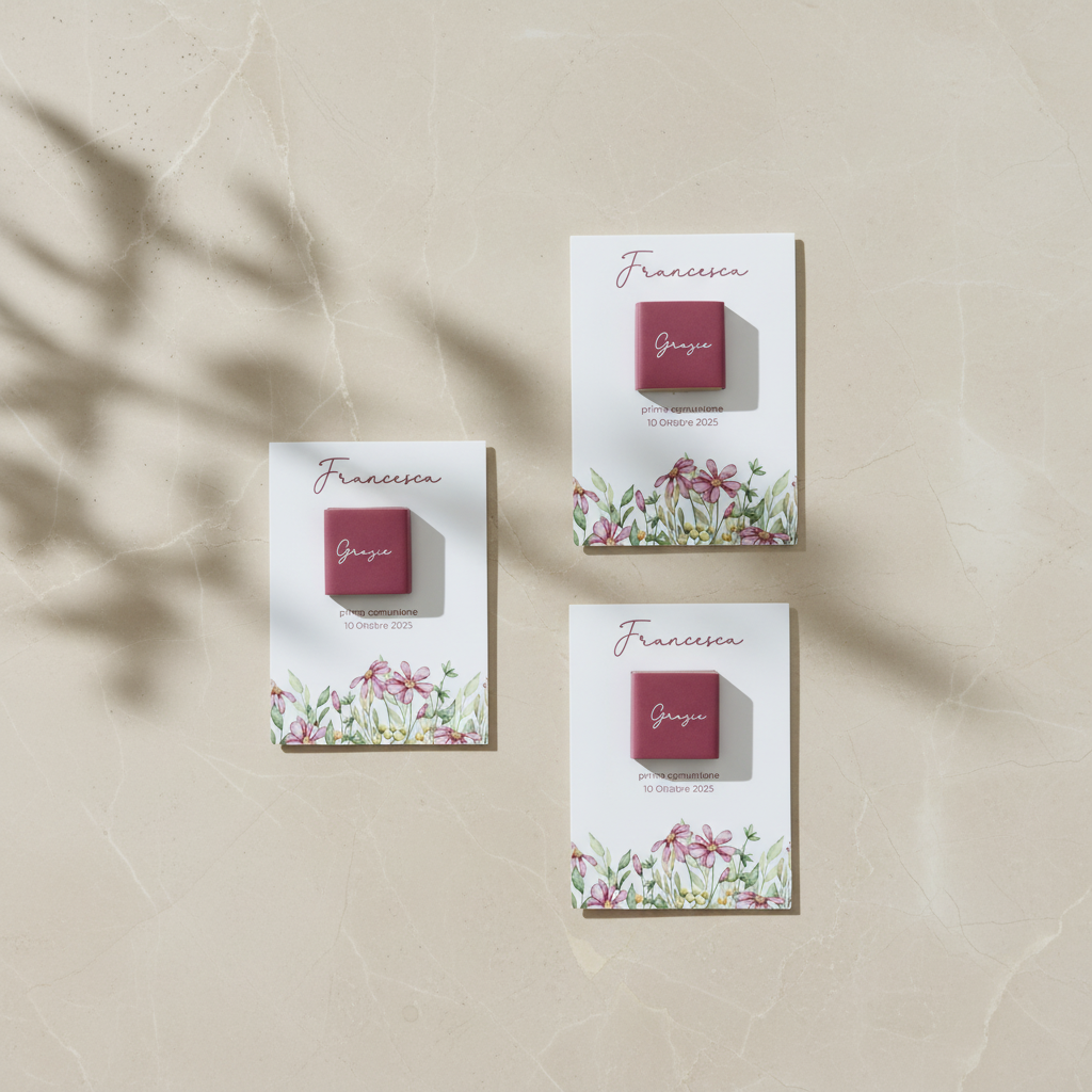 Card Ringraziamento - Rosa di Primavera