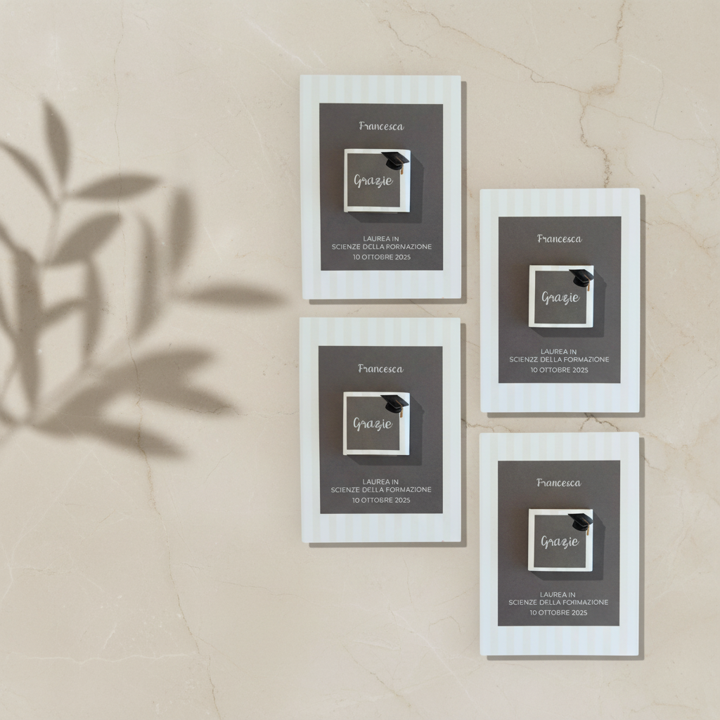 Card Ringraziamento - “Sfumature di Saggezza” Laurea in Scienze della Formazione