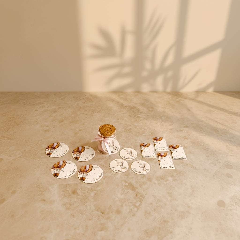 Tag Bomboniera - Topolino Mongolfiera