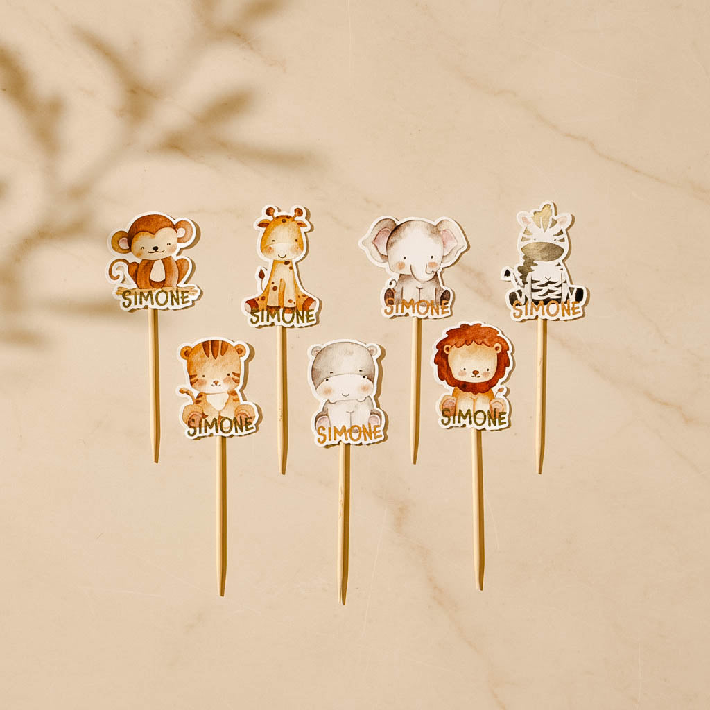 Tag Topper Sagomato - Giungla