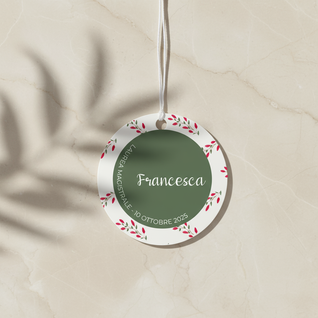 Tag Bomboniera - Bacche Rosse