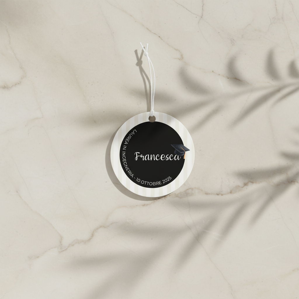 Tag Bomboniera - “Eleganza Ingegneristica” Laurea in Ingegneria