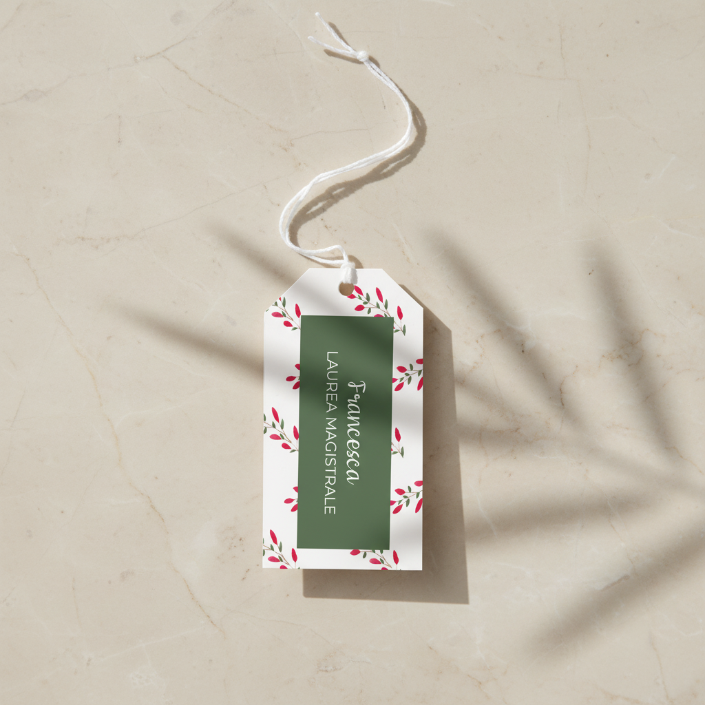 Tag Bomboniera - Bacche Rosse