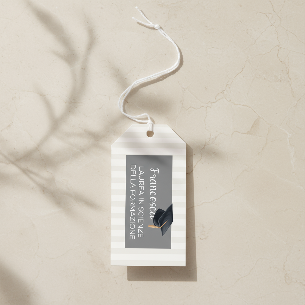 Tag Bomboniera - “Sfumature di Saggezza” Laurea in Scienze della Formazione