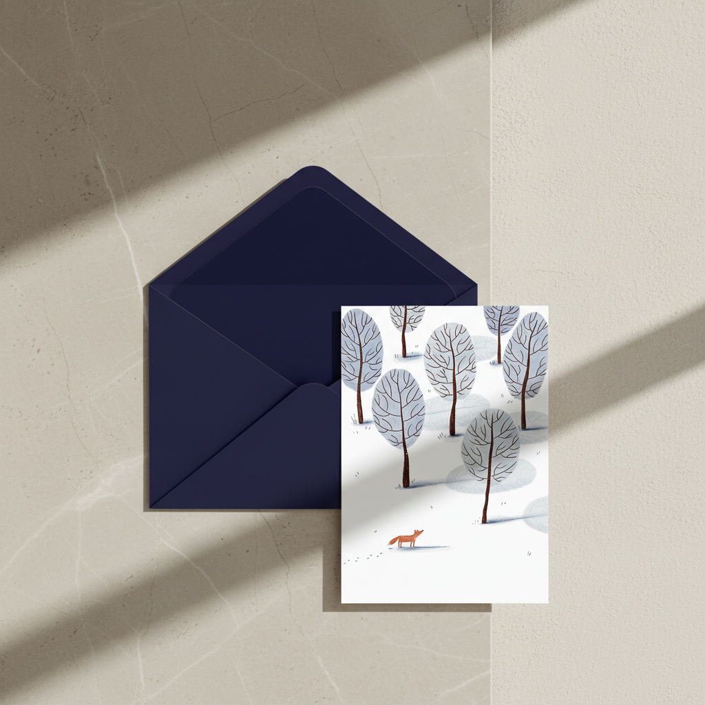 Biglietto d'Auguri - Volpe