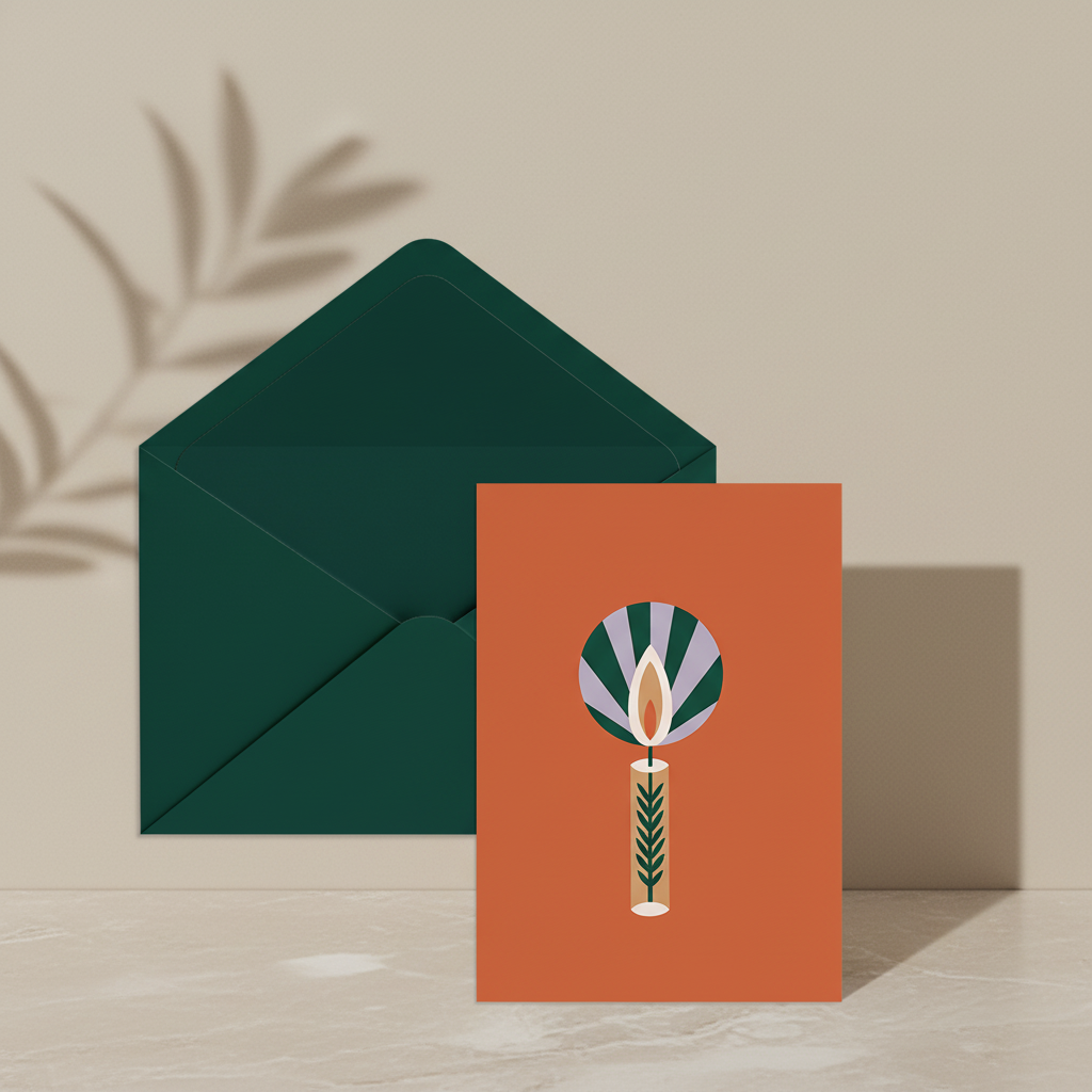 Biglietto d'Auguri - Candela