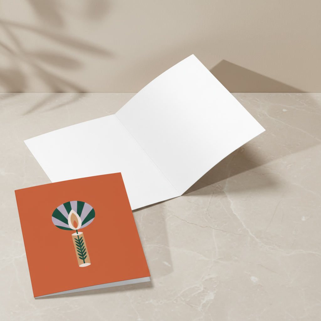 Biglietto d'Auguri - Candela