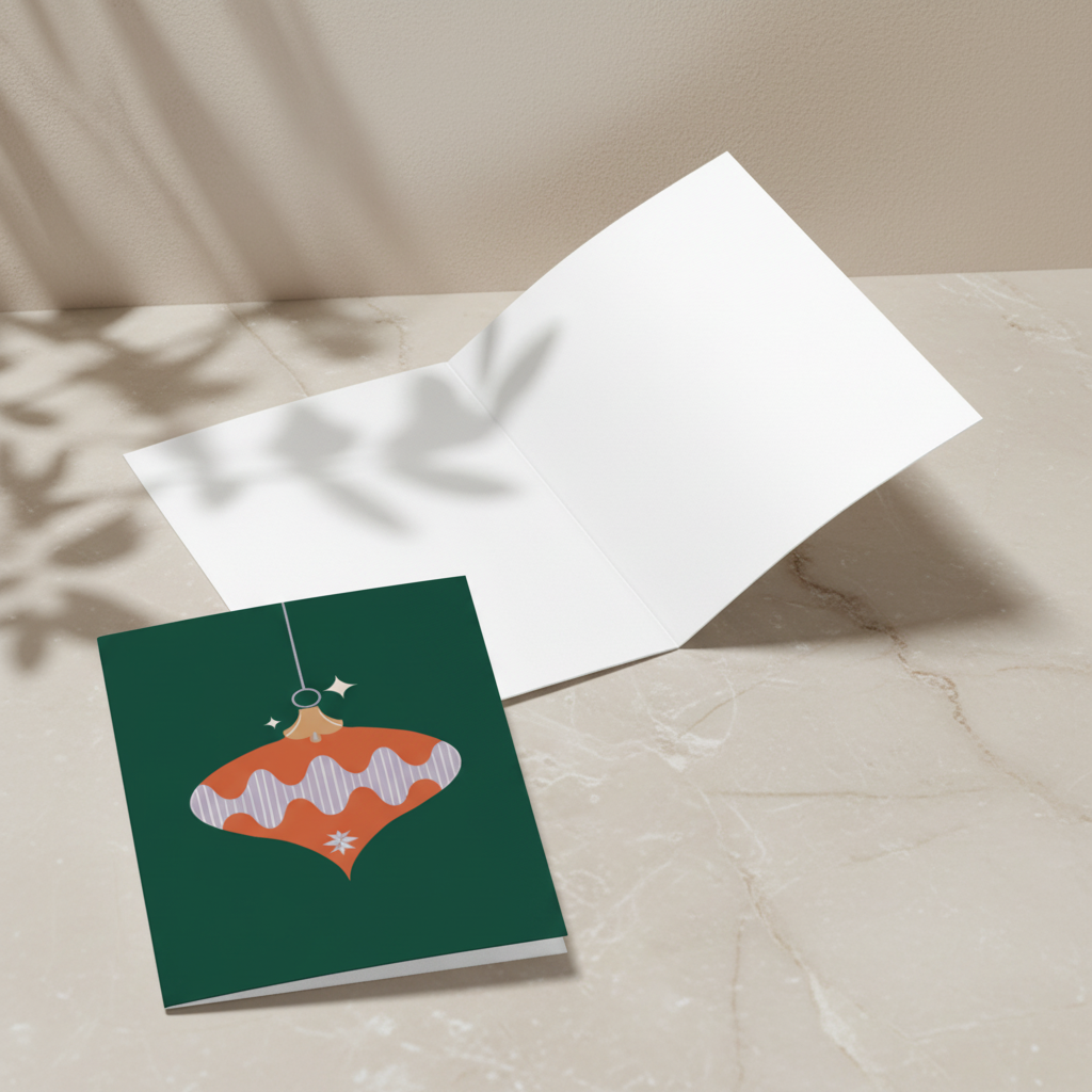 Biglietto d'Auguri - Pallina di Natale