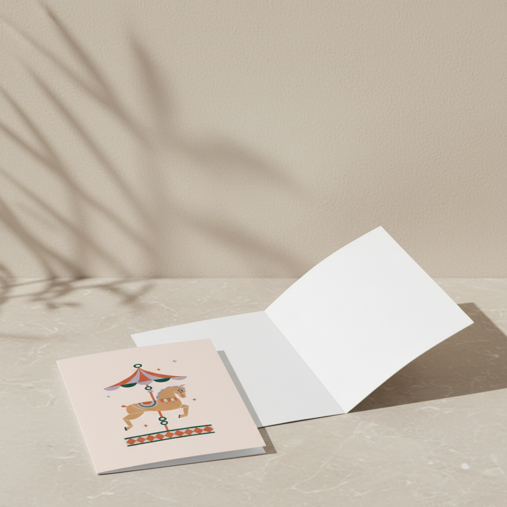 Biglietto d'Auguri - Carousel