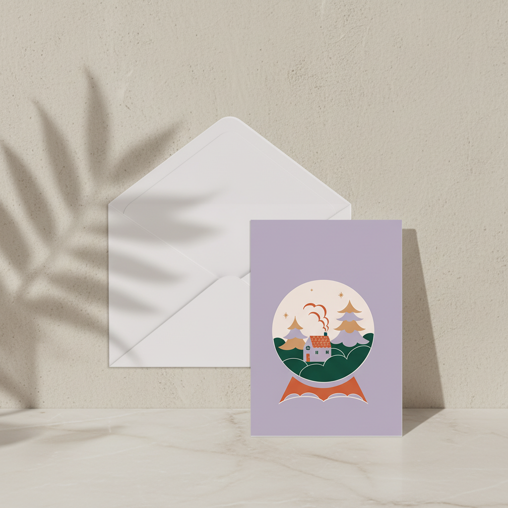 Biglietto d'Auguri - Snowball