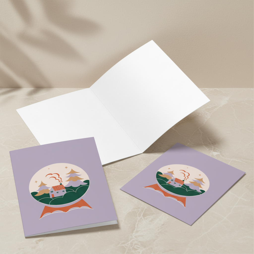 Biglietto d'Auguri - Snowball