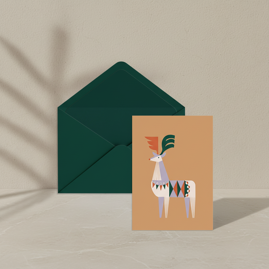 Biglietto d'Auguri - Renna