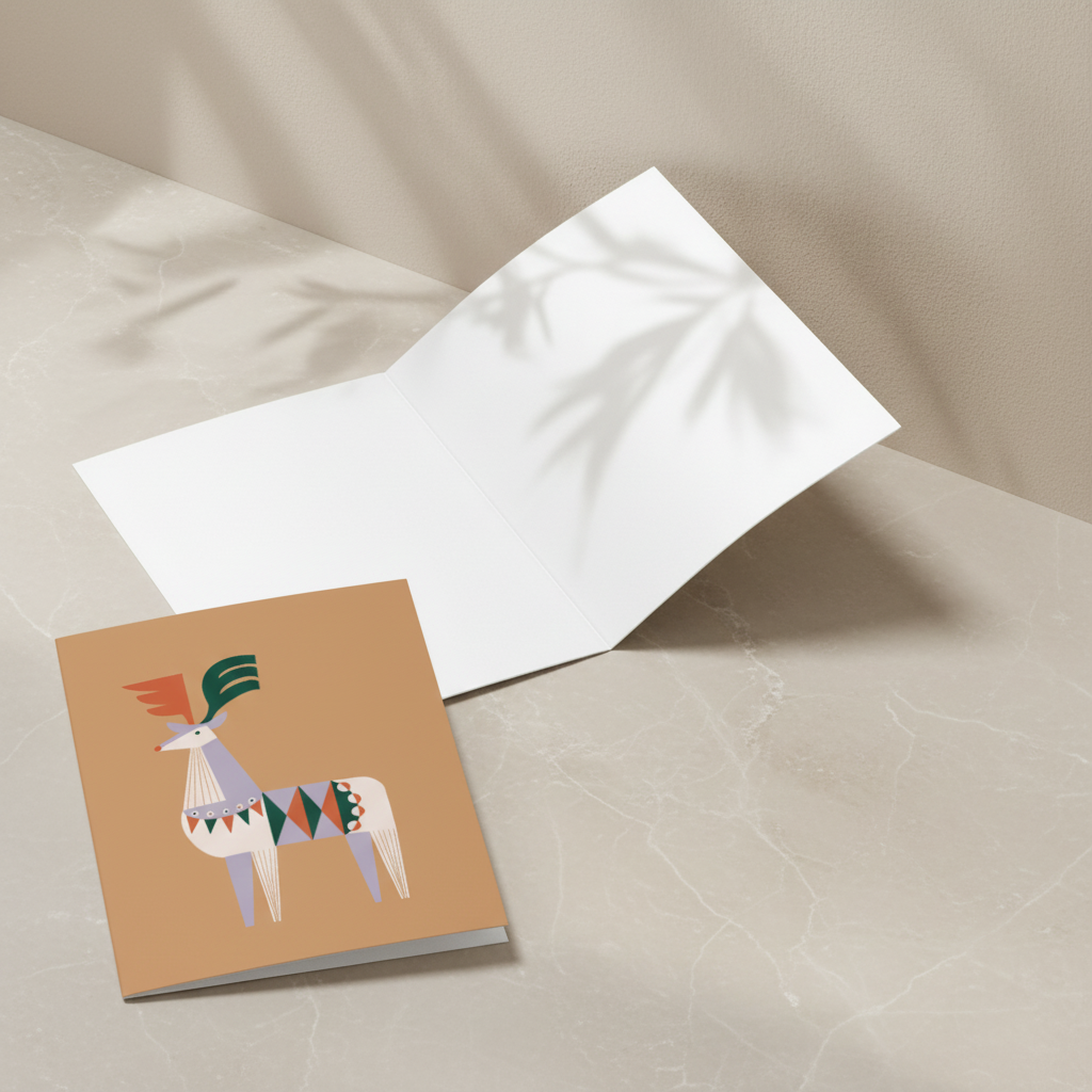 Biglietto d'Auguri - Renna