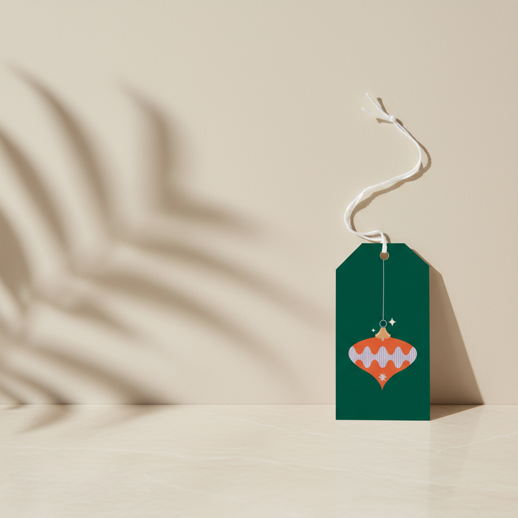 Tag Pacco Regalo - Pallina di Natale