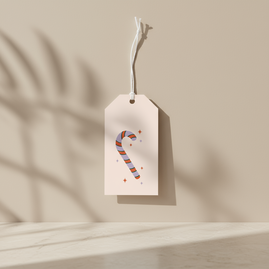 Tag Pacco Regalo - Candy Canes