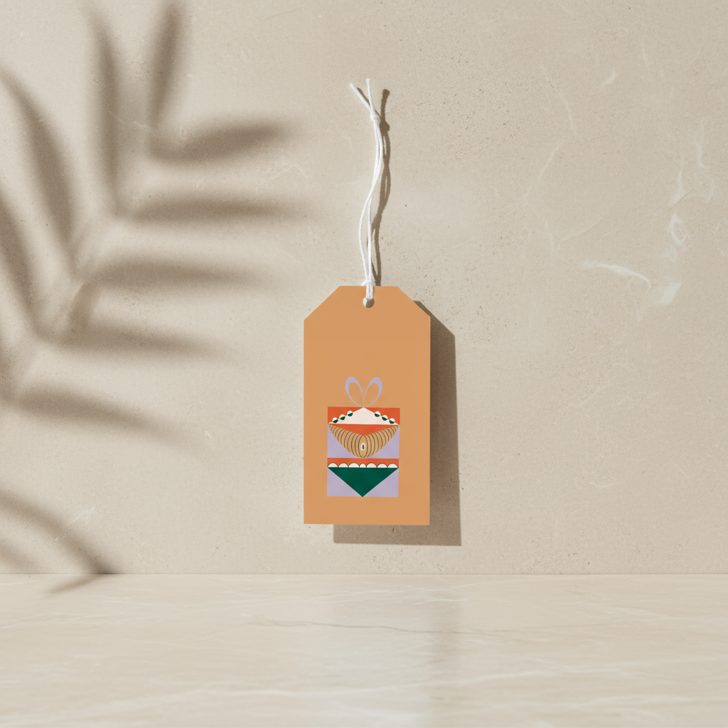 Tag Pacco Regalo - Ghirlanda