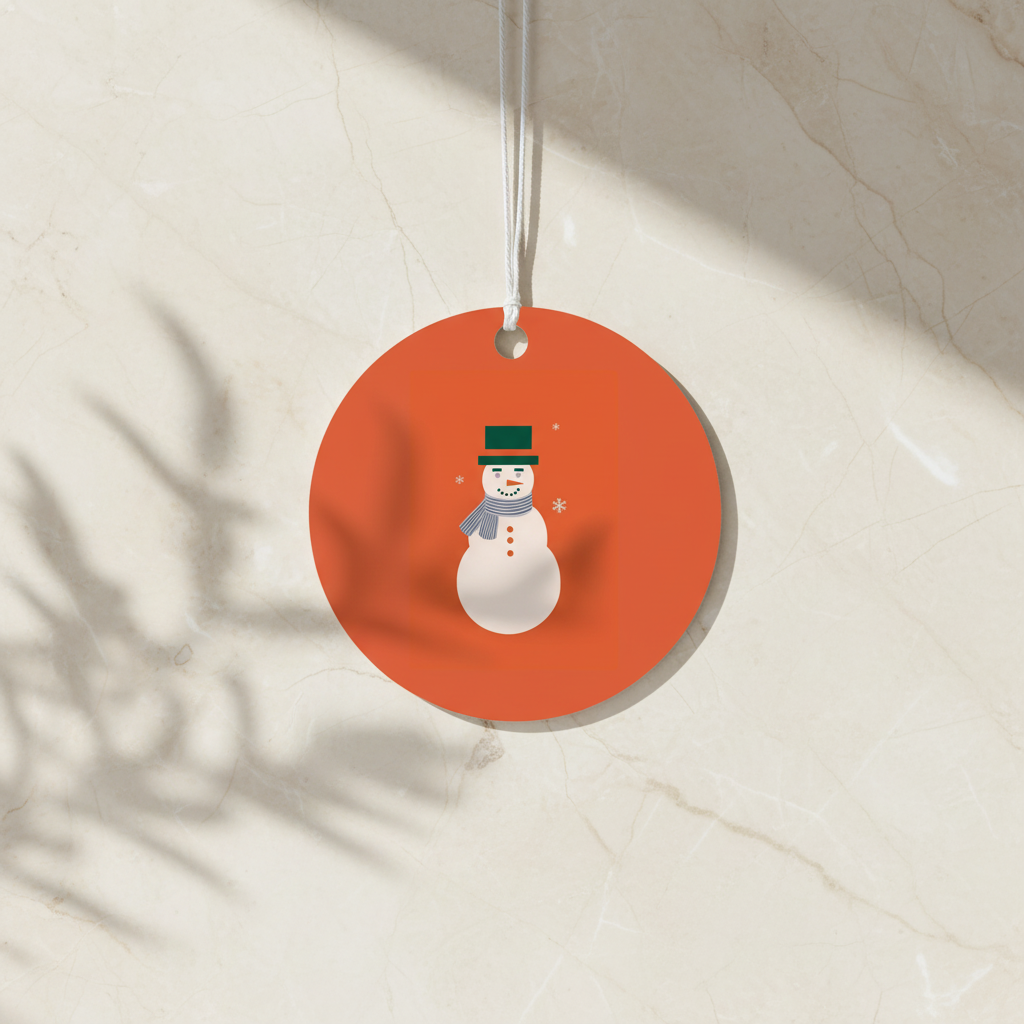 Tag Pacco Regalo - Pupazzo di Neve