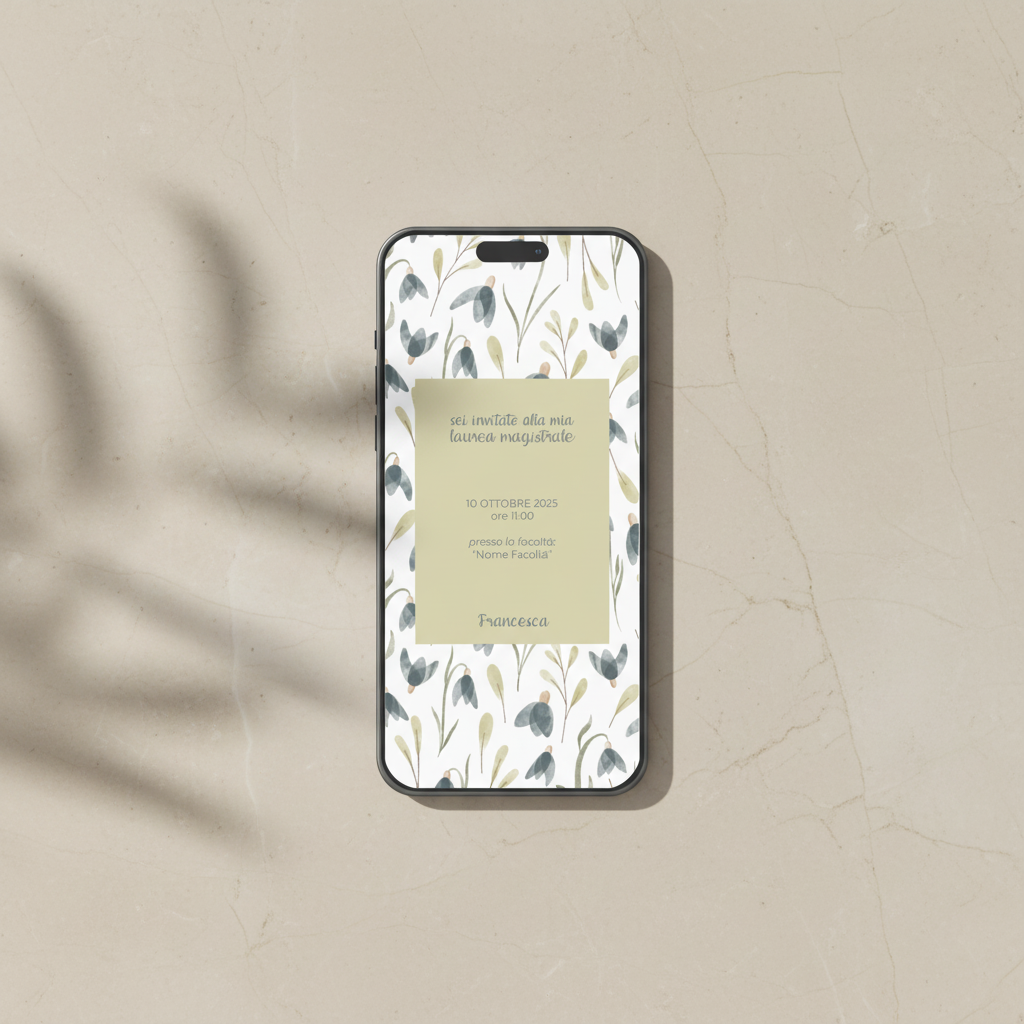 Invito Digitale - Verde Vittoria