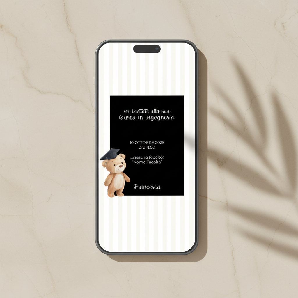 Invito Digitale - “Eleganza Ingegneristica” Laurea in Ingegneria