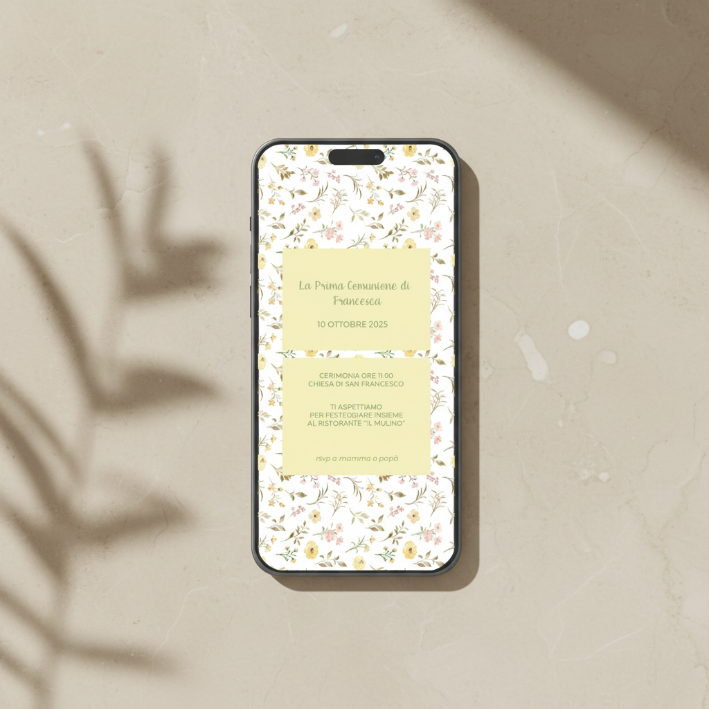 Invito Digitale - Petali di Sole