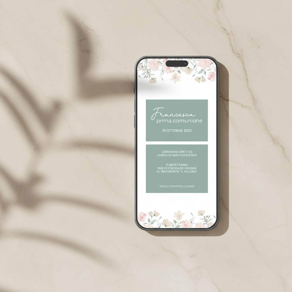 Invito Digitale - Verde Salvia