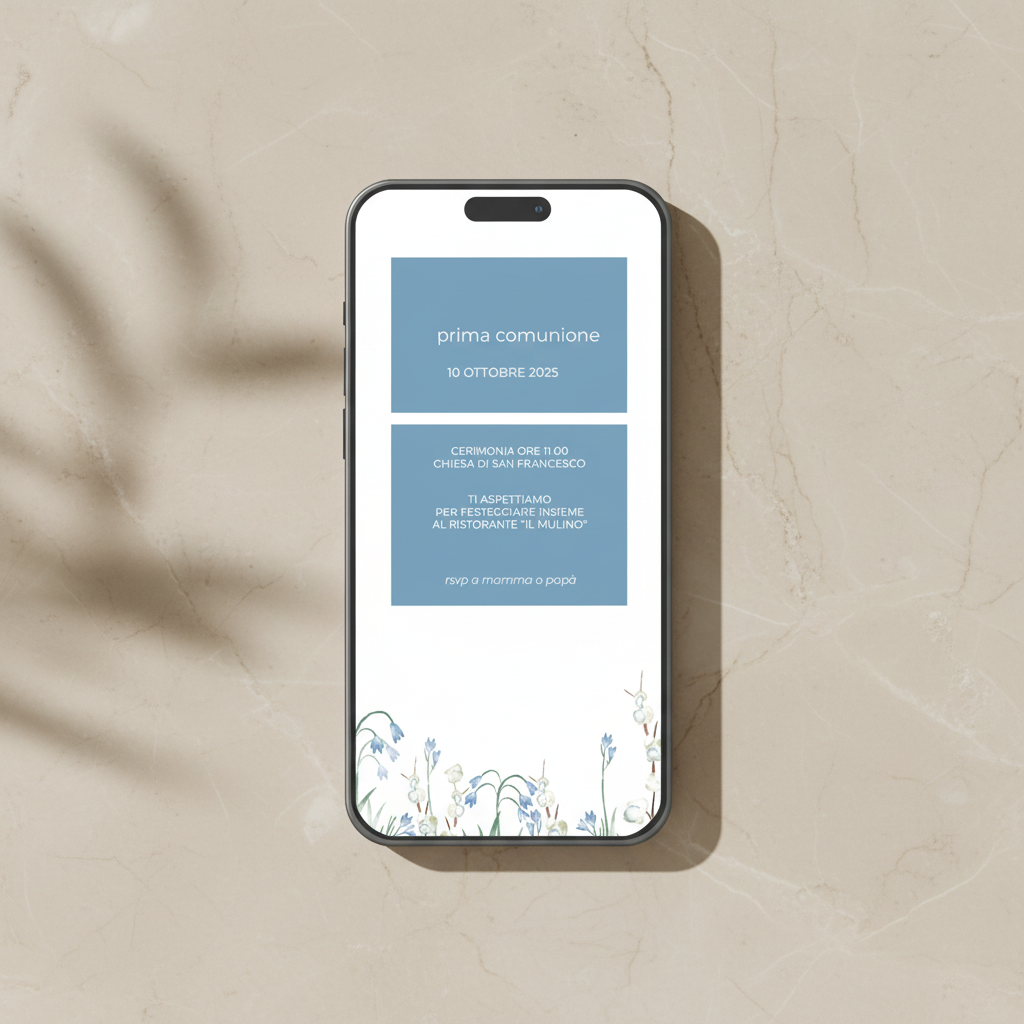 Invito Digitale - Cielo d'Aprile